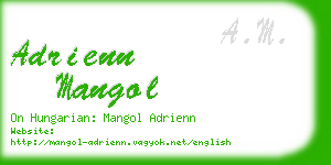 adrienn mangol business card